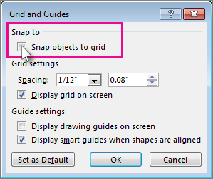 snap to grid in word for mac